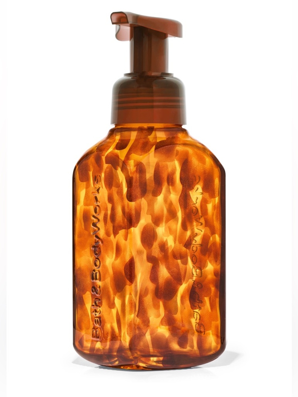 Bath & Body Works Tortoise Glass Foaming Soap Dispenser